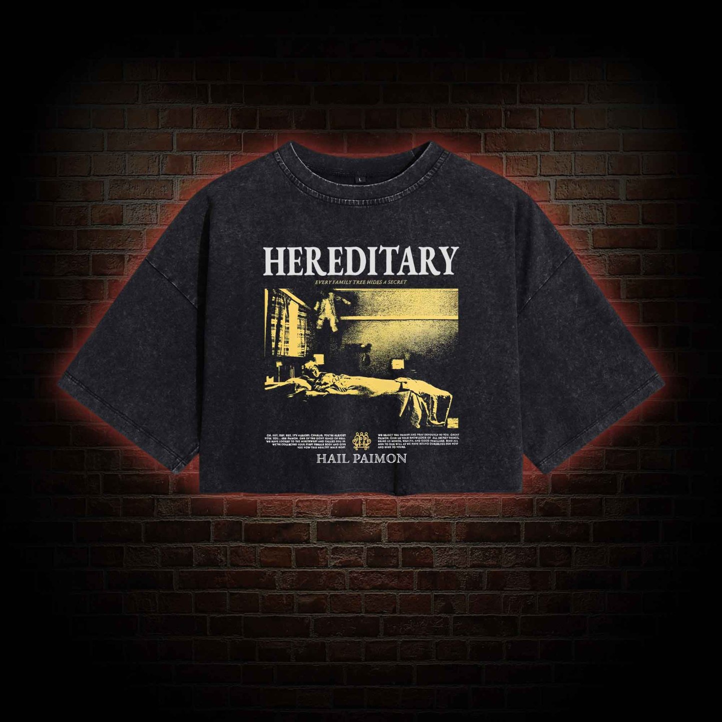 Every Family Tree Hides A Secret Washed Cropped T-shirts