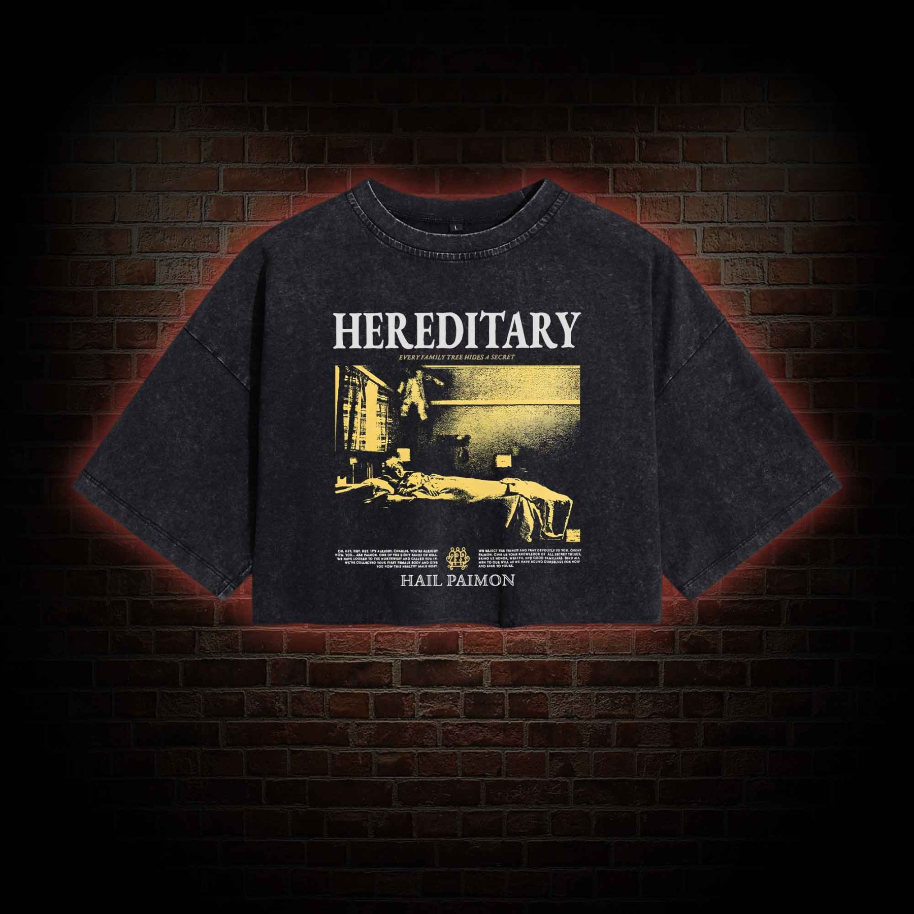 Every Family Tree Hides A Secret Washed Cropped T-shirts