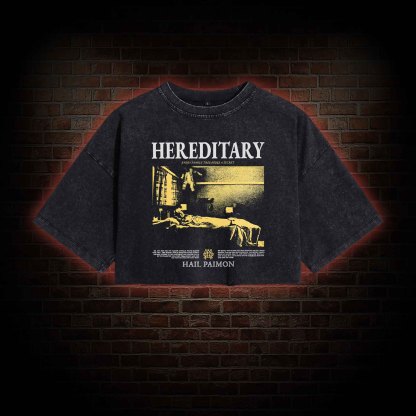 Every Family Tree Hides A Secret Washed Cropped T-shirts