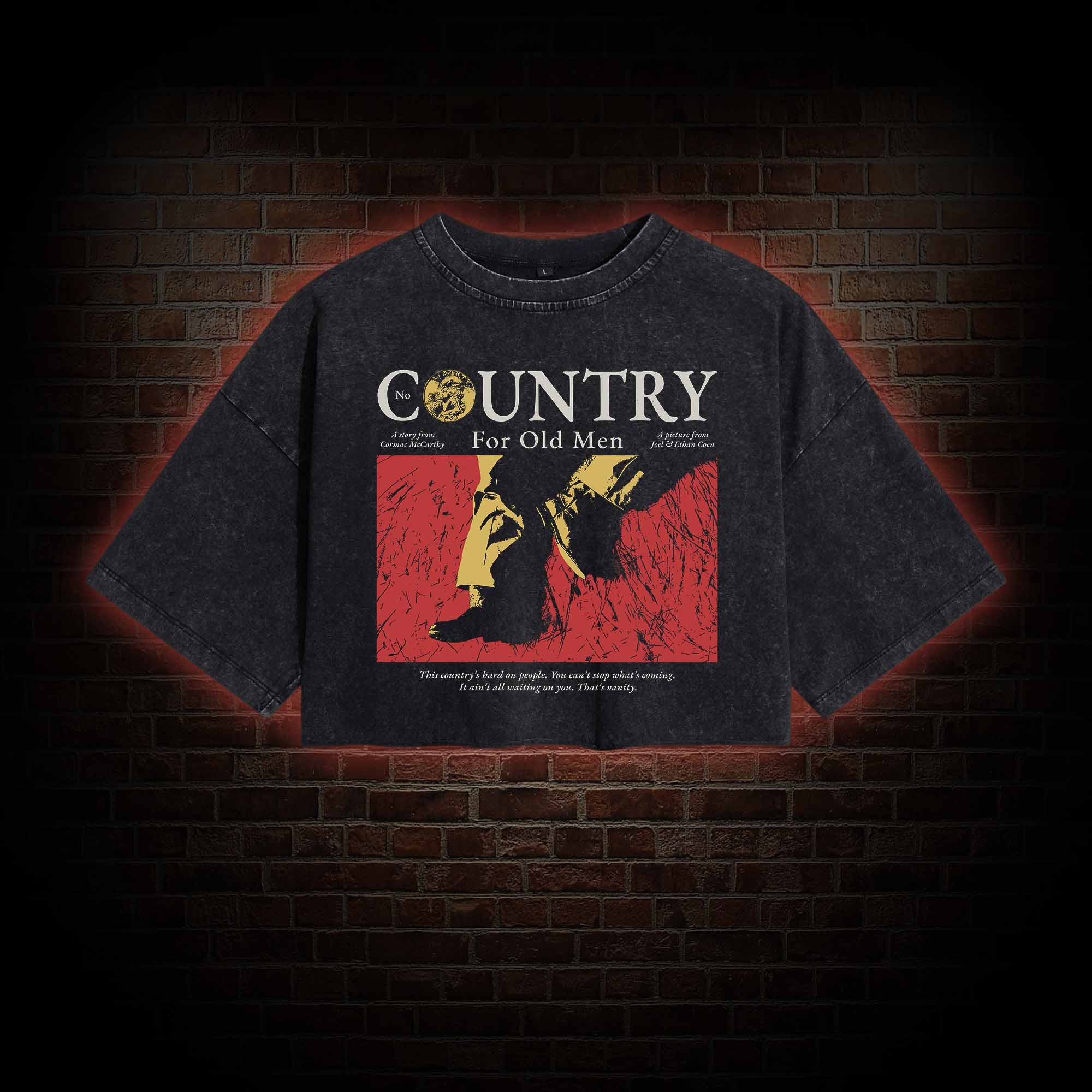 Call It Washed Cropped T-shirts