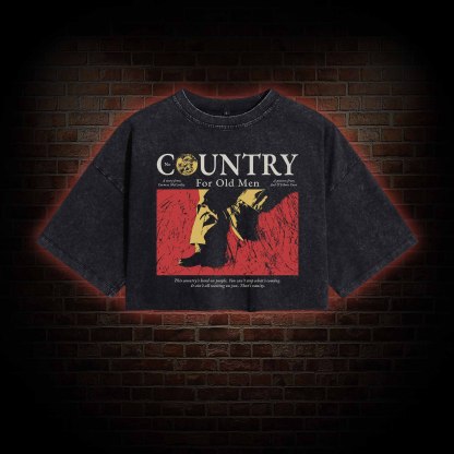 Call It Washed Cropped T-shirts