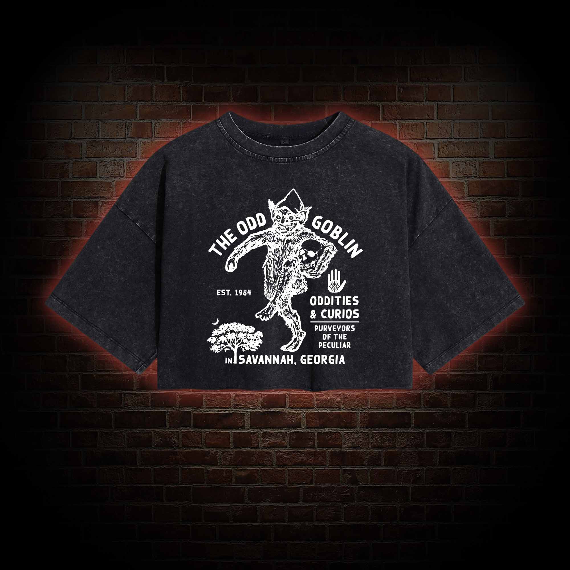 The Odd Goblin Washed Cropped T-shirts