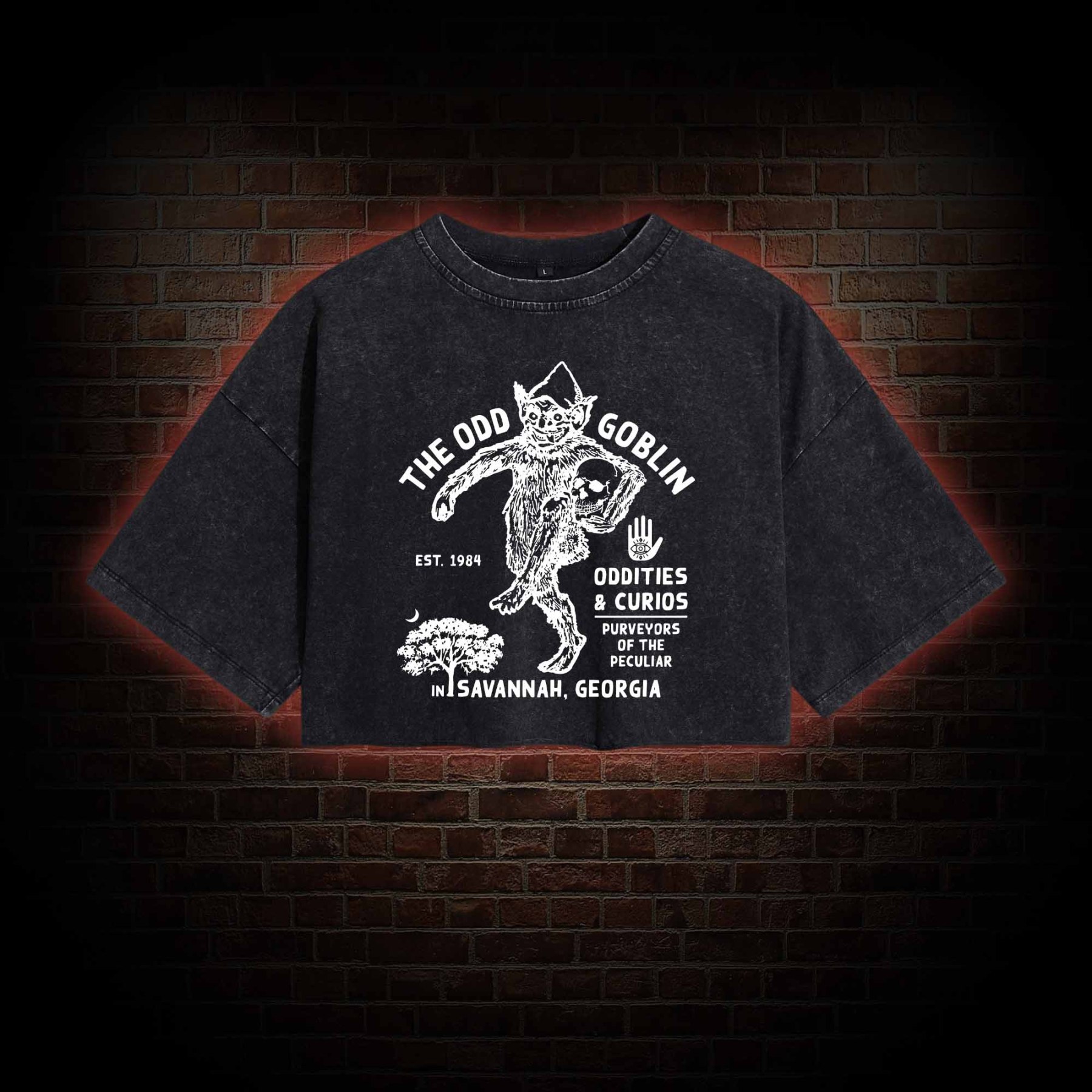 The Odd Goblin Washed Cropped T-shirts