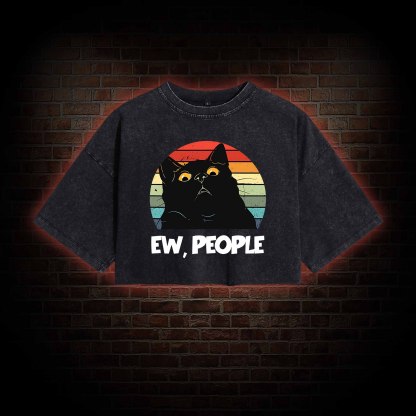Ew People Washed Cropped T-shirts