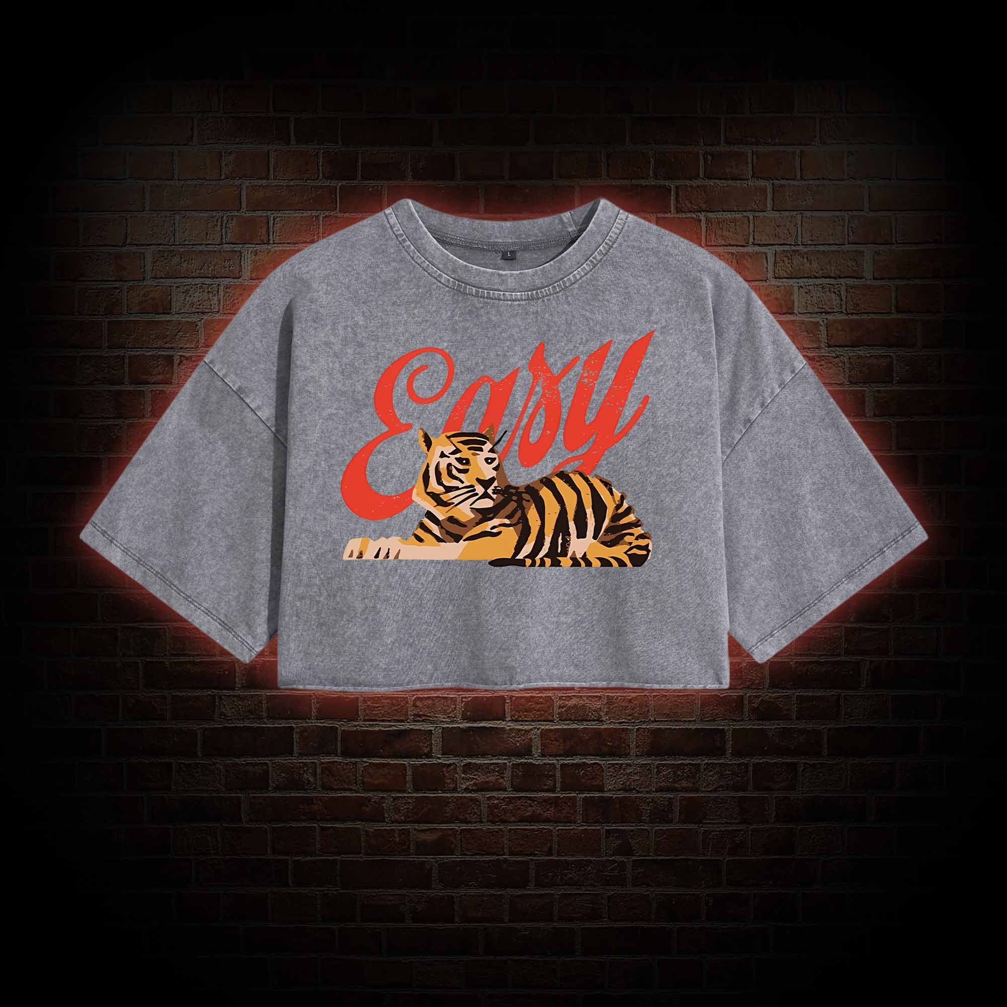 Easy Tiger Washed Cropped T-shirts