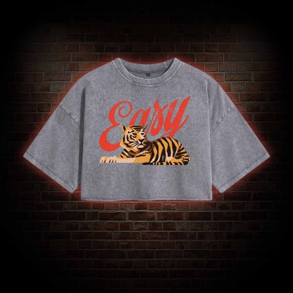 Easy Tiger Washed Cropped T-shirts