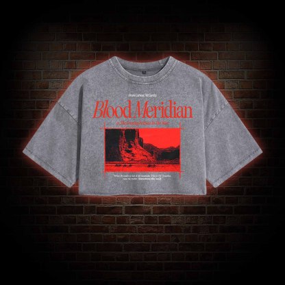 Blood Meridian Washed Cropped T-shirts