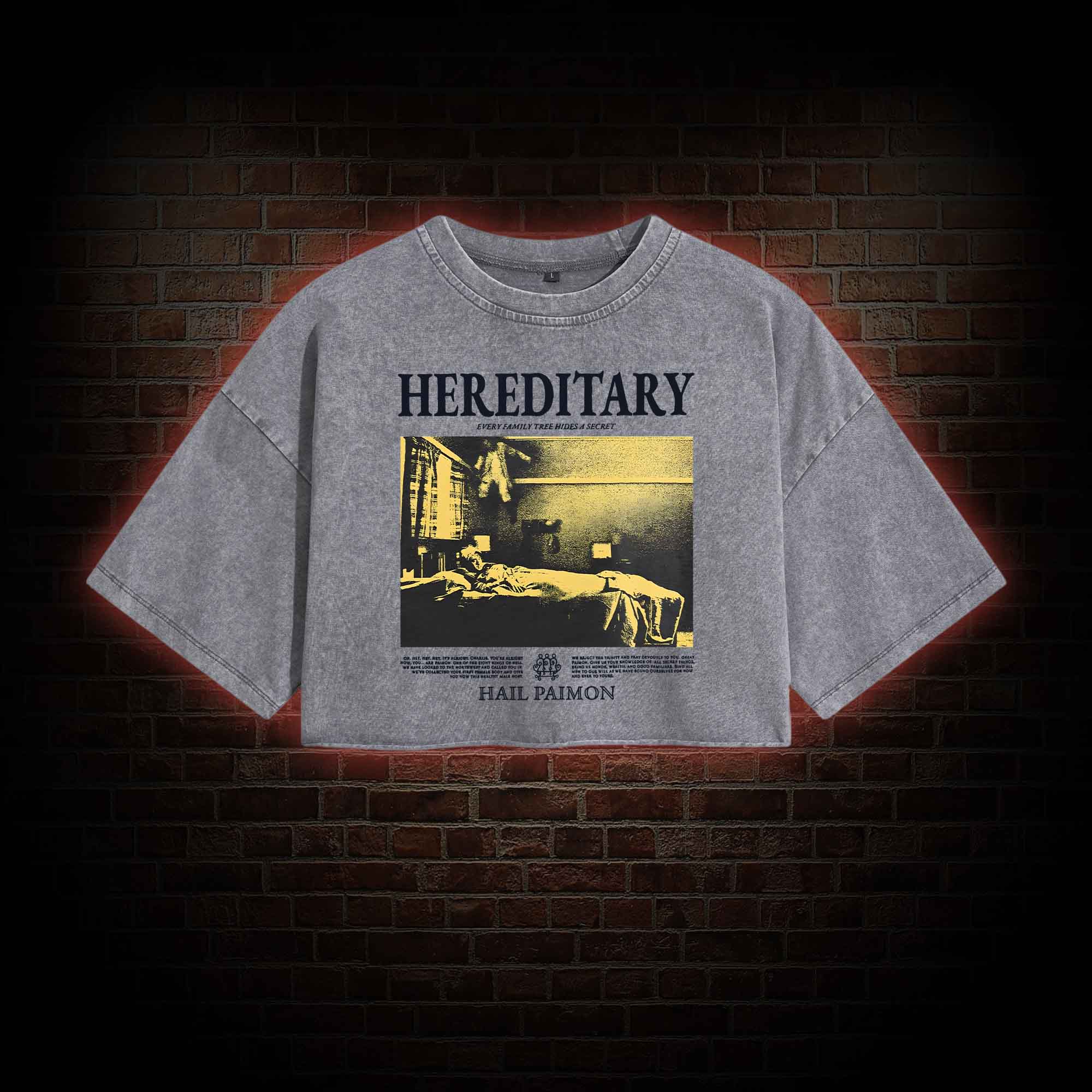 Every Family Tree Hides A Secret Washed Cropped T-shirts