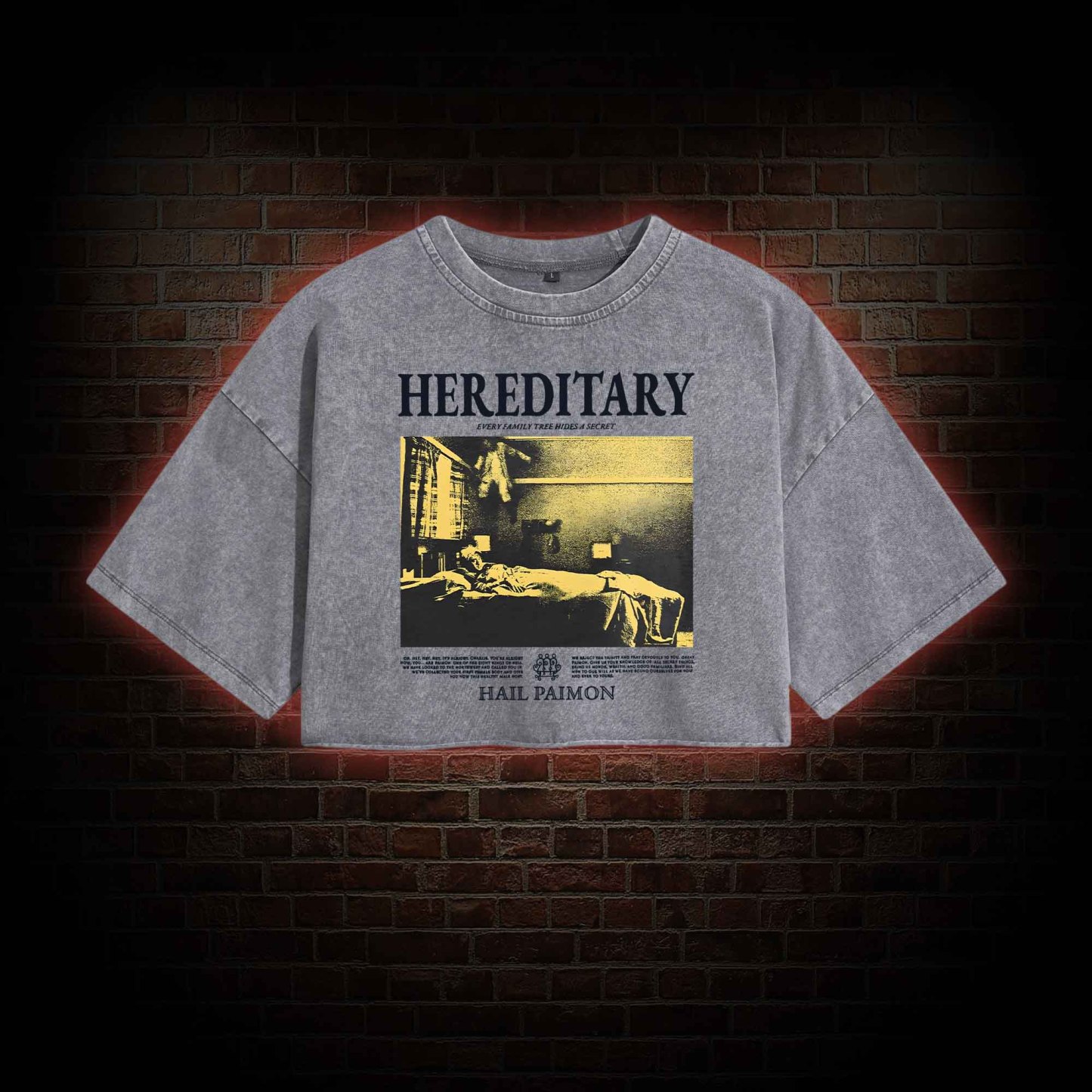 Every Family Tree Hides A Secret Washed Cropped T-shirts