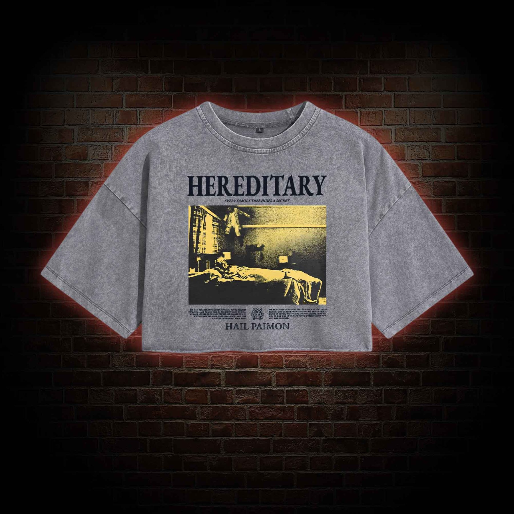 Every Family Tree Hides A Secret Washed Cropped T-shirts