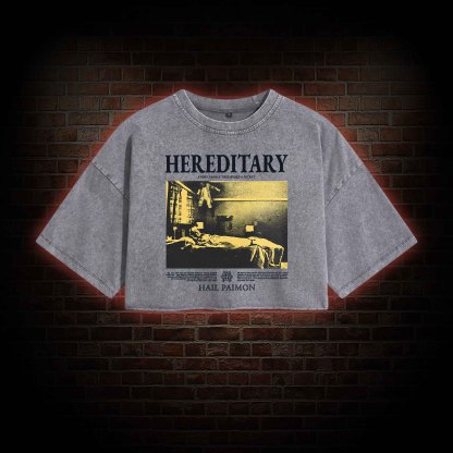 Every Family Tree Hides A Secret Washed Cropped T-shirts