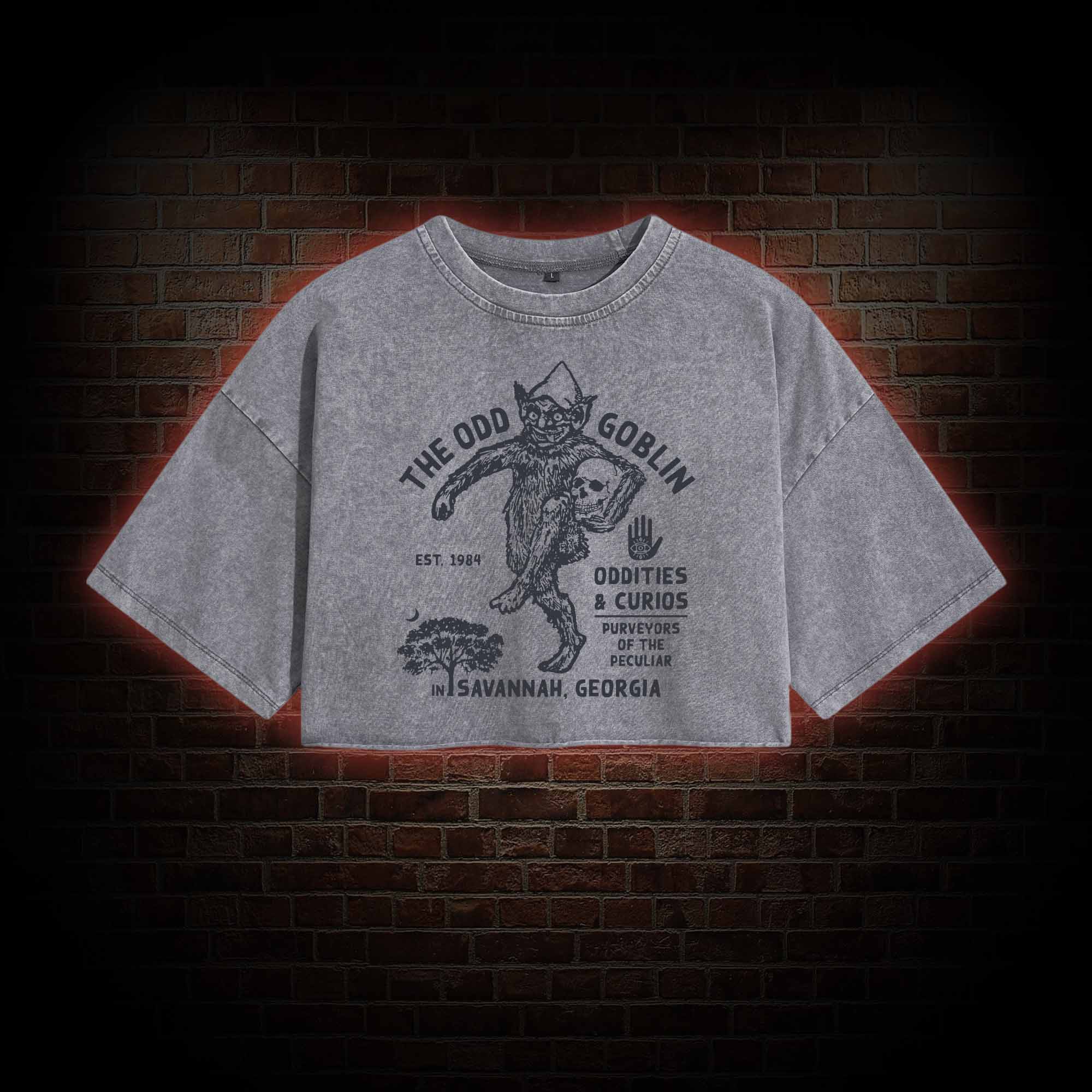 The Odd Goblin Washed Cropped T-shirts