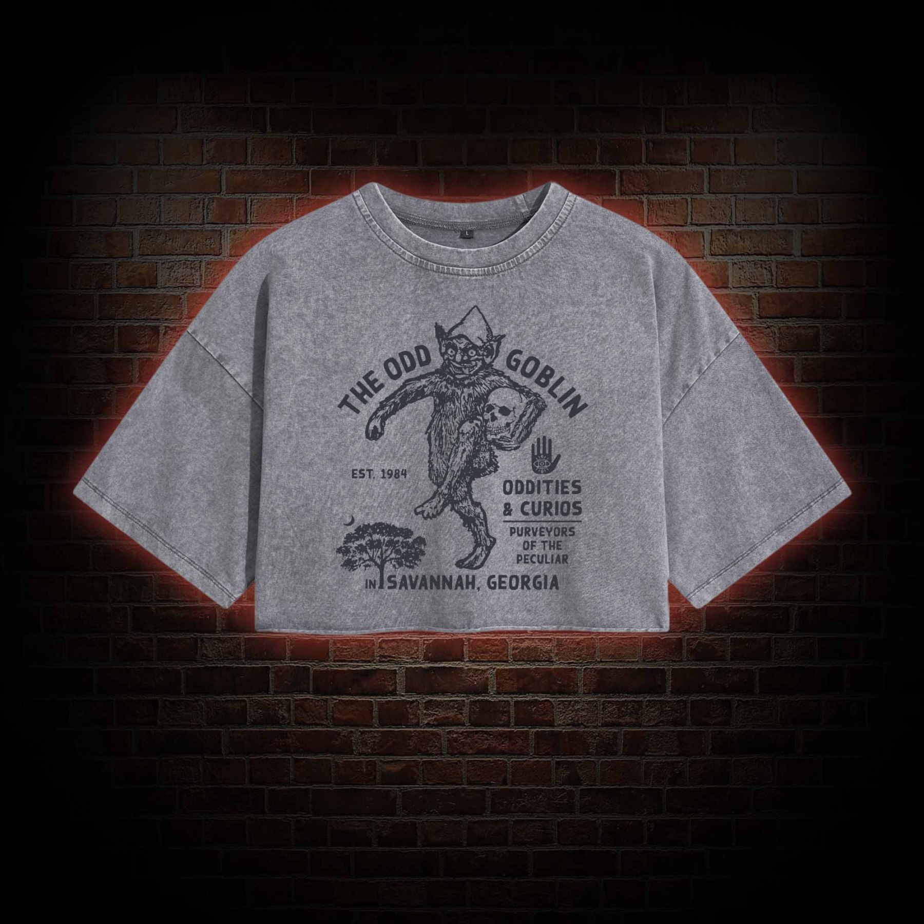The Odd Goblin Washed Cropped T-shirts