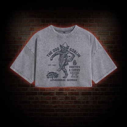 The Odd Goblin Washed Cropped T-shirts