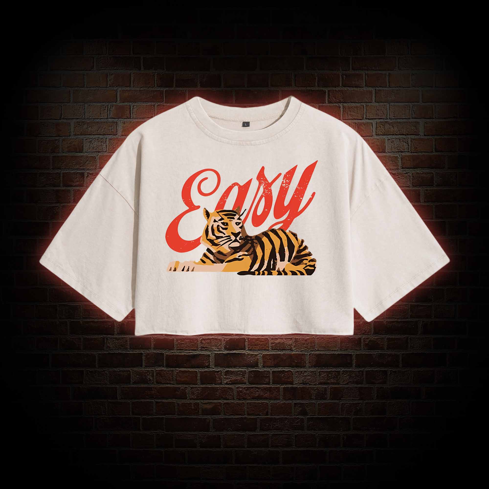 Easy Tiger Washed Cropped T-shirts