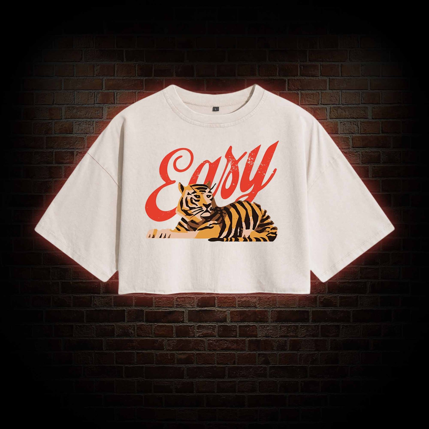Easy Tiger Washed Cropped T-shirts