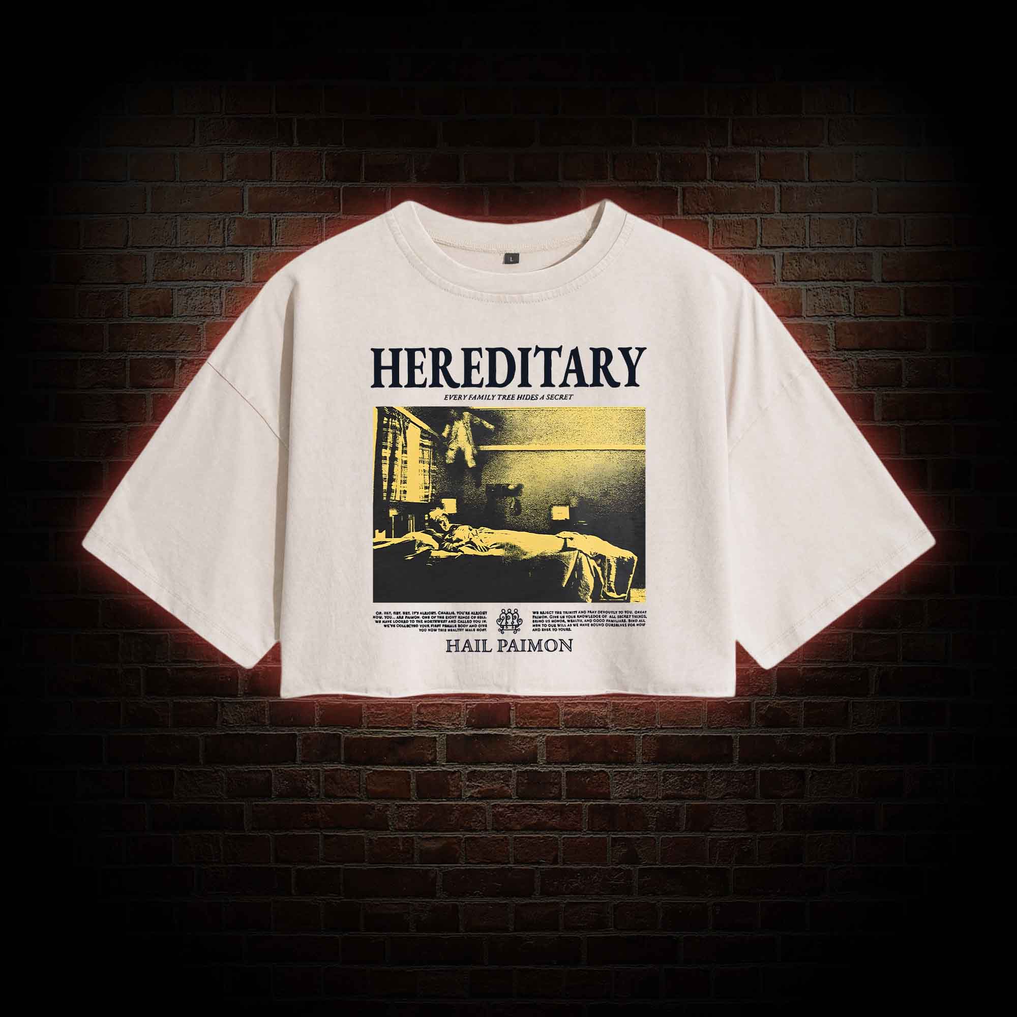 Every Family Tree Hides A Secret Washed Cropped T-shirts