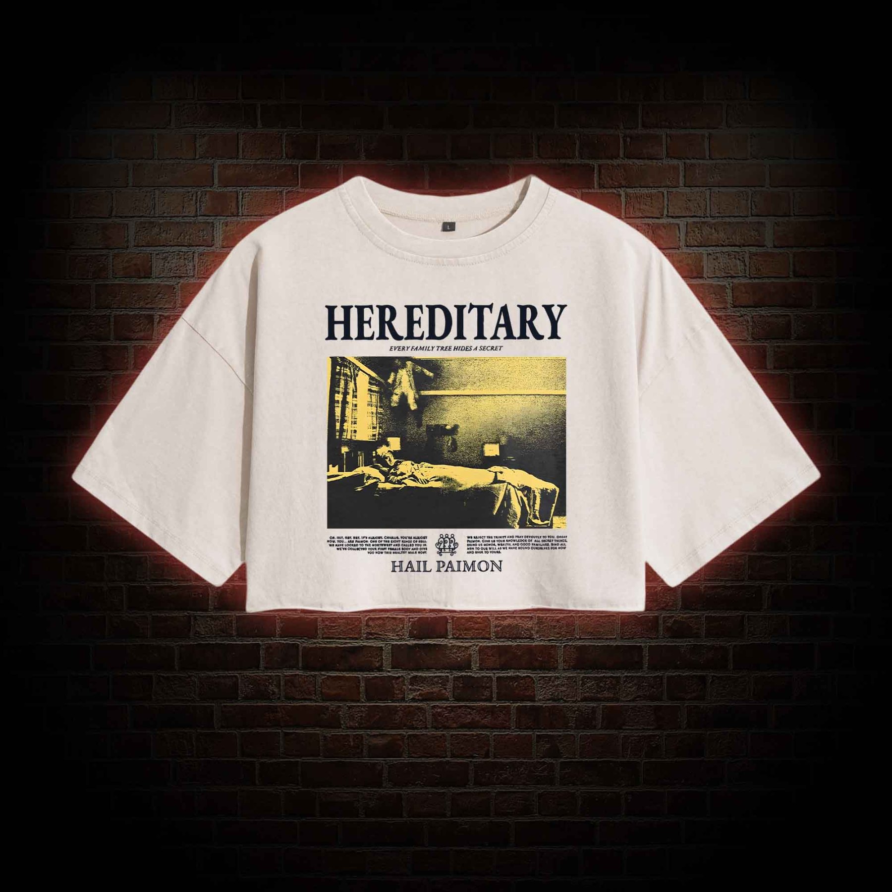 Every Family Tree Hides A Secret Washed Cropped T-shirts