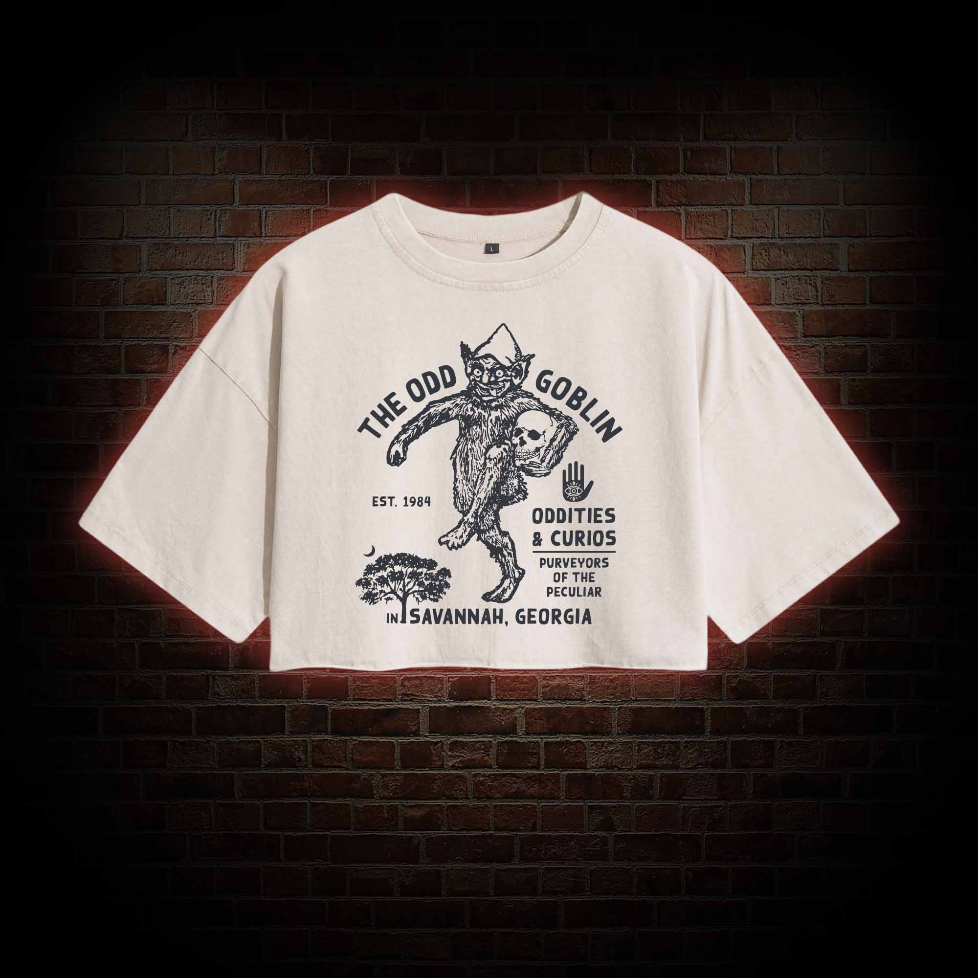 The Odd Goblin Washed Cropped T-shirts