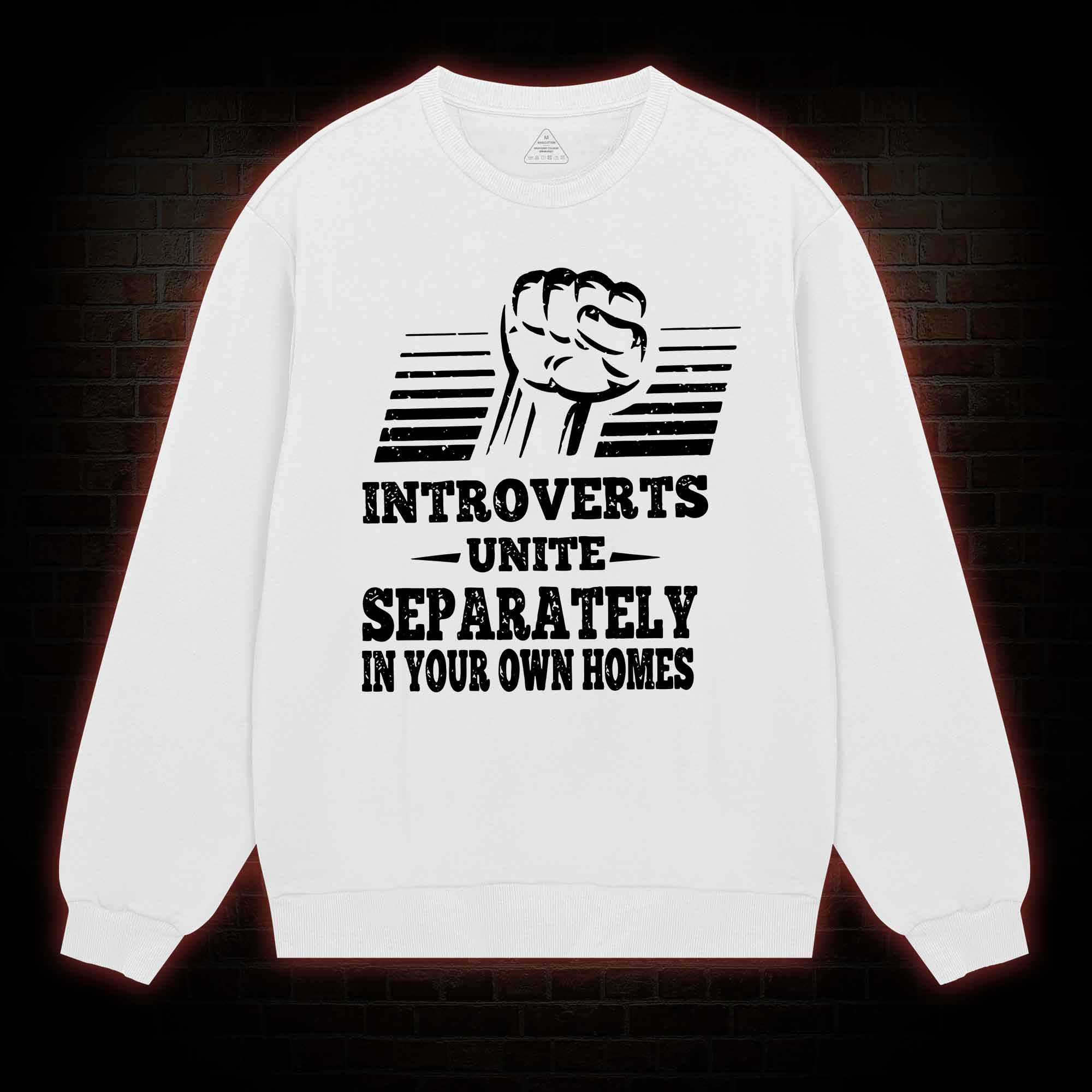 Introverts Unite Separately In Your Own Homes Sweatshirt