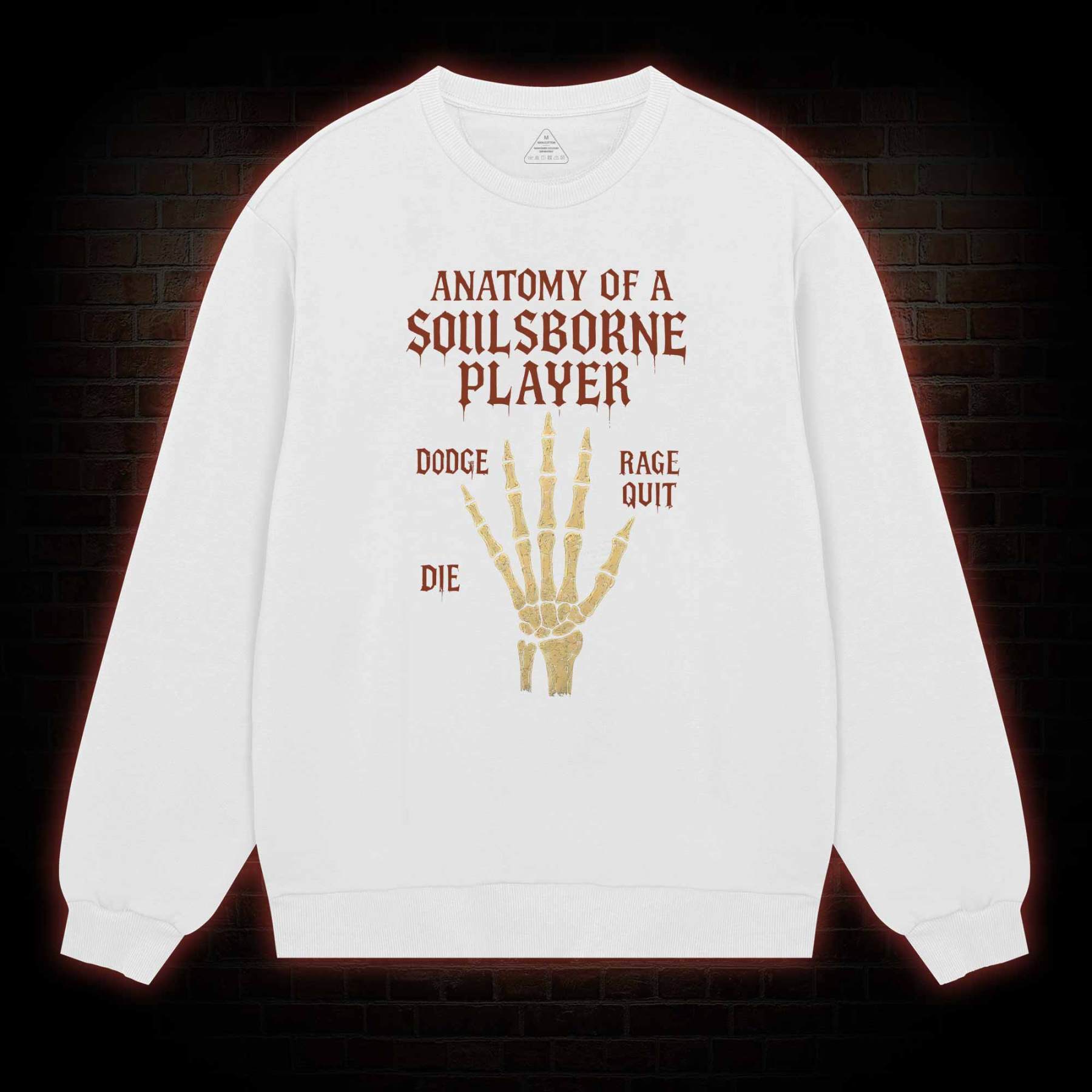 Anatomy of a Soulsborne Player Sweatshirt