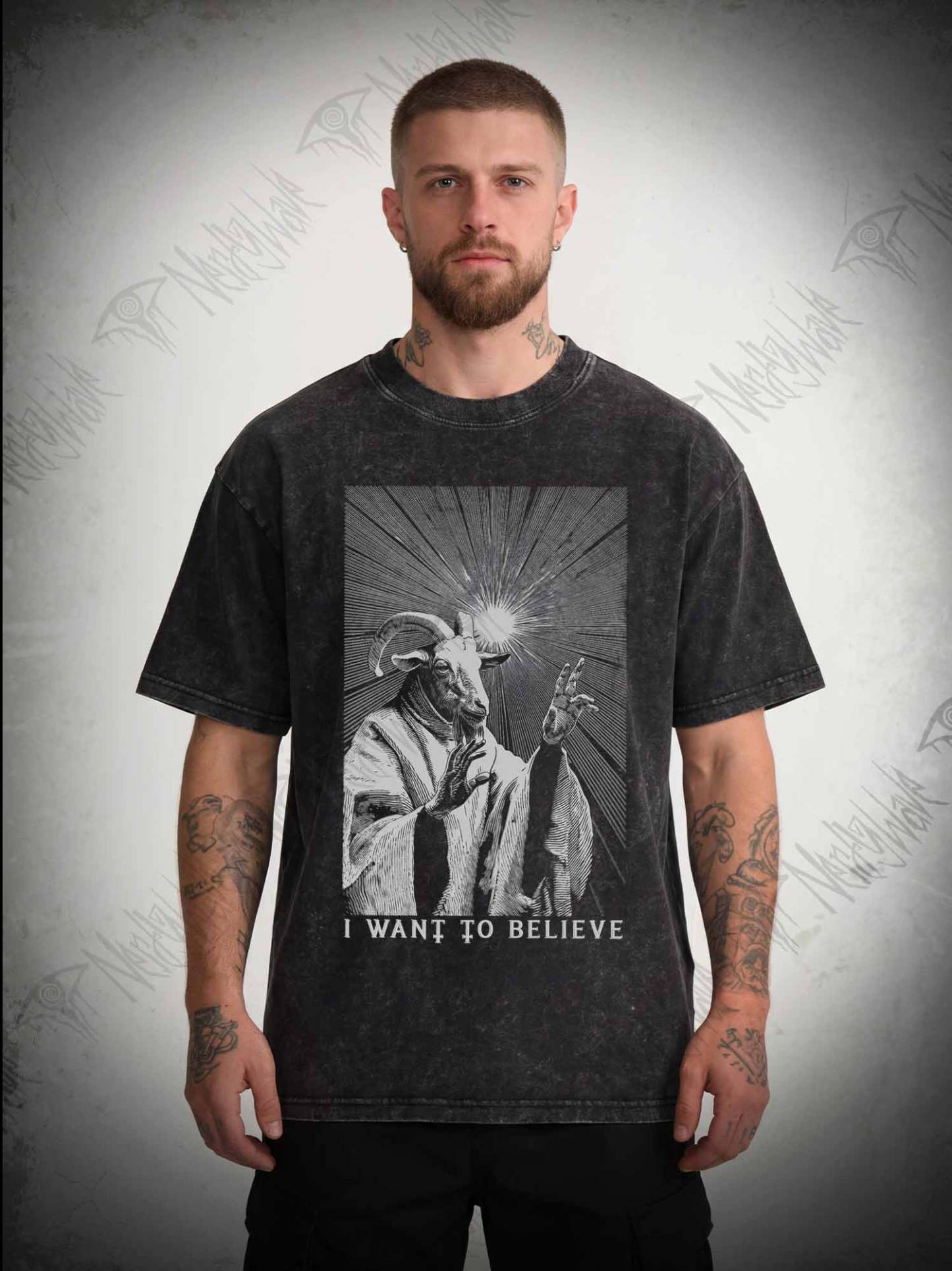 I Want to Believe Goat Washed T-shirt