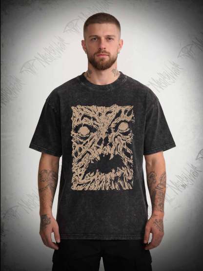 Necronomicon Evil Horror Washed T-shirt