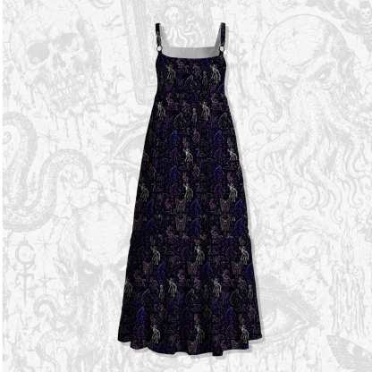 Cryptid Lore Wide Straps Maxi Dress