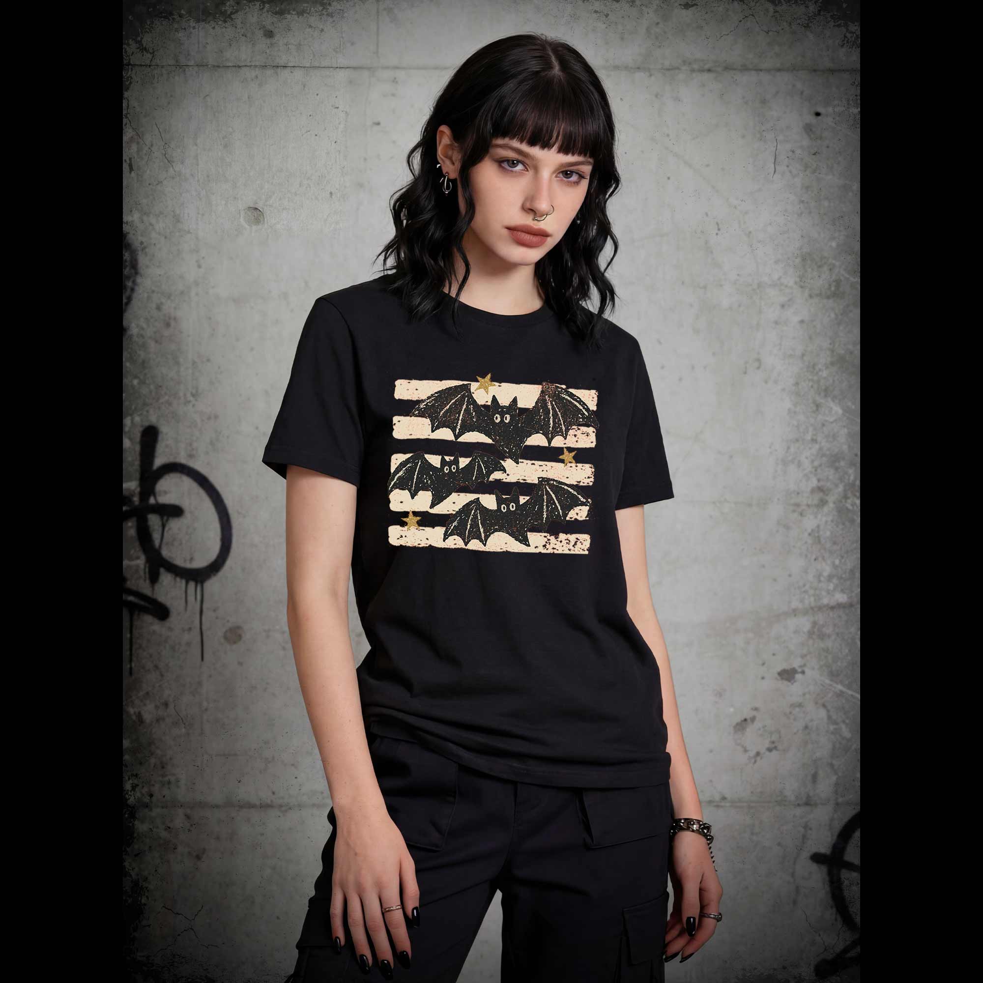 Vintage Bat Halloween T-shirt