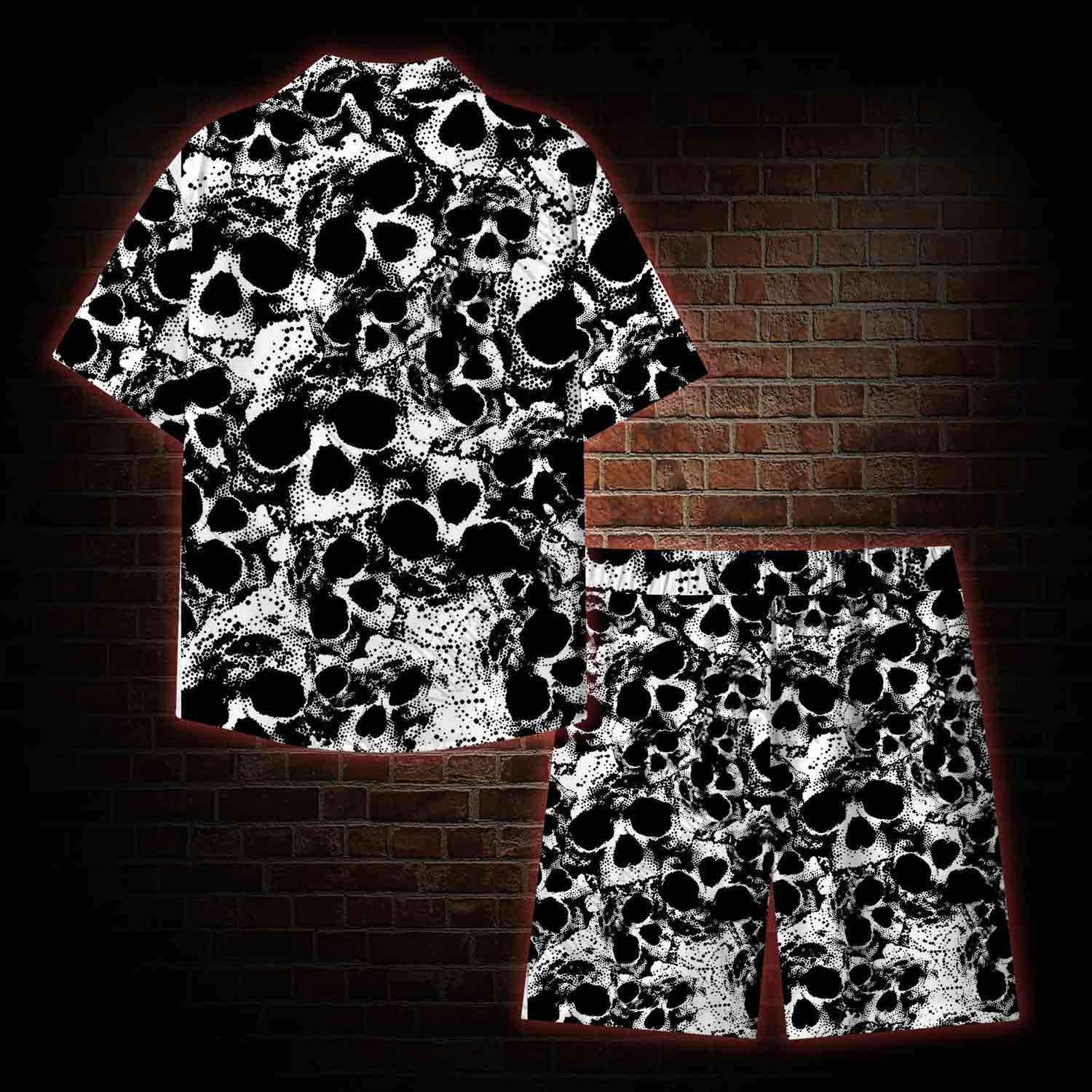 Horror Skull Lightweight Hawaiian Shirt