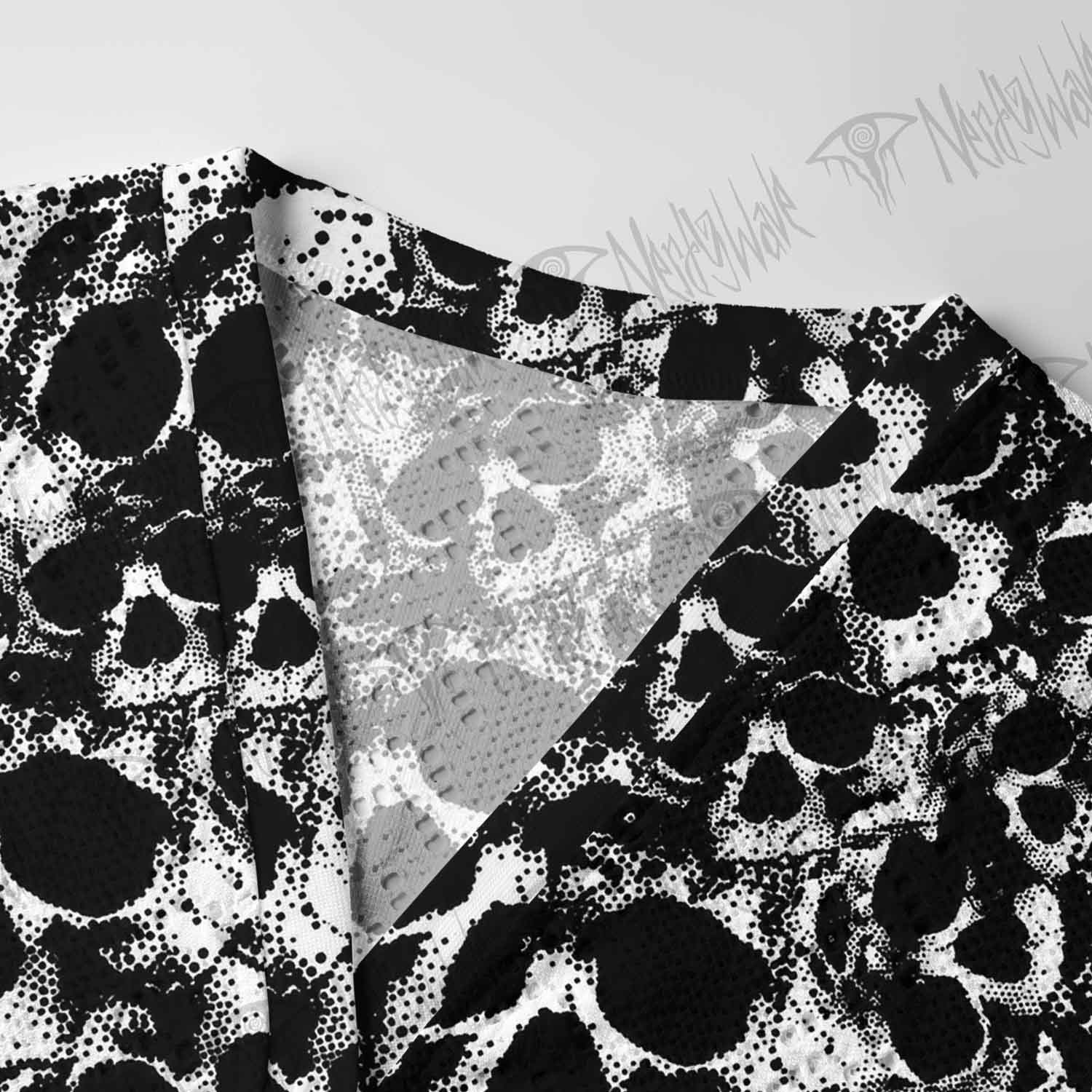  Horror Skull Pointelle Cardigan