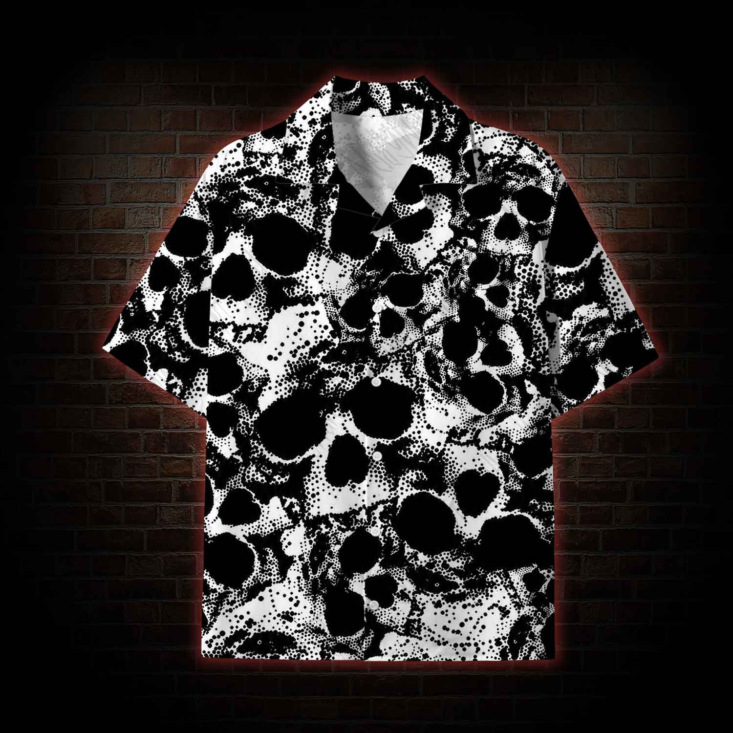 Horror Skull Lightweight Hawaiian Shirt