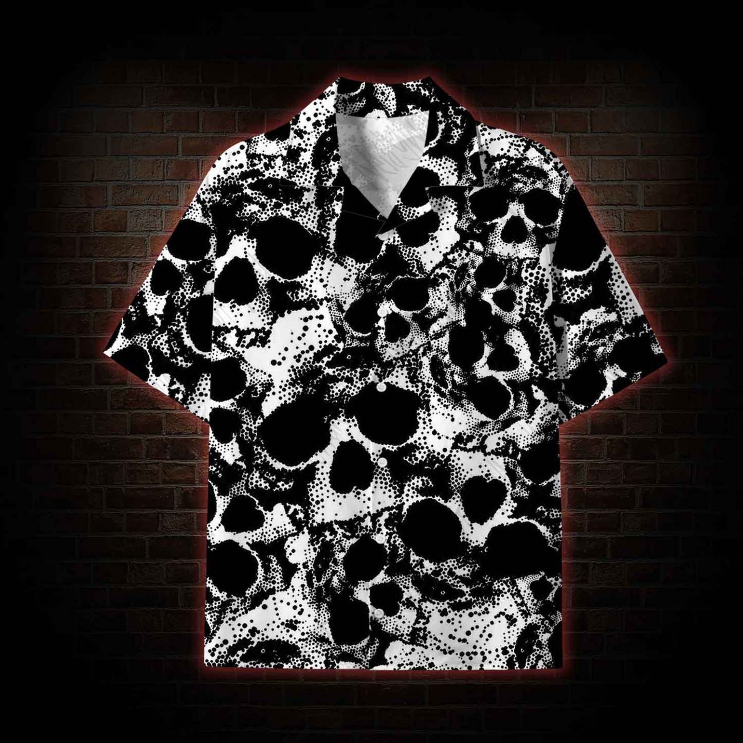 Horror Skull Lightweight Hawaiian Shirt