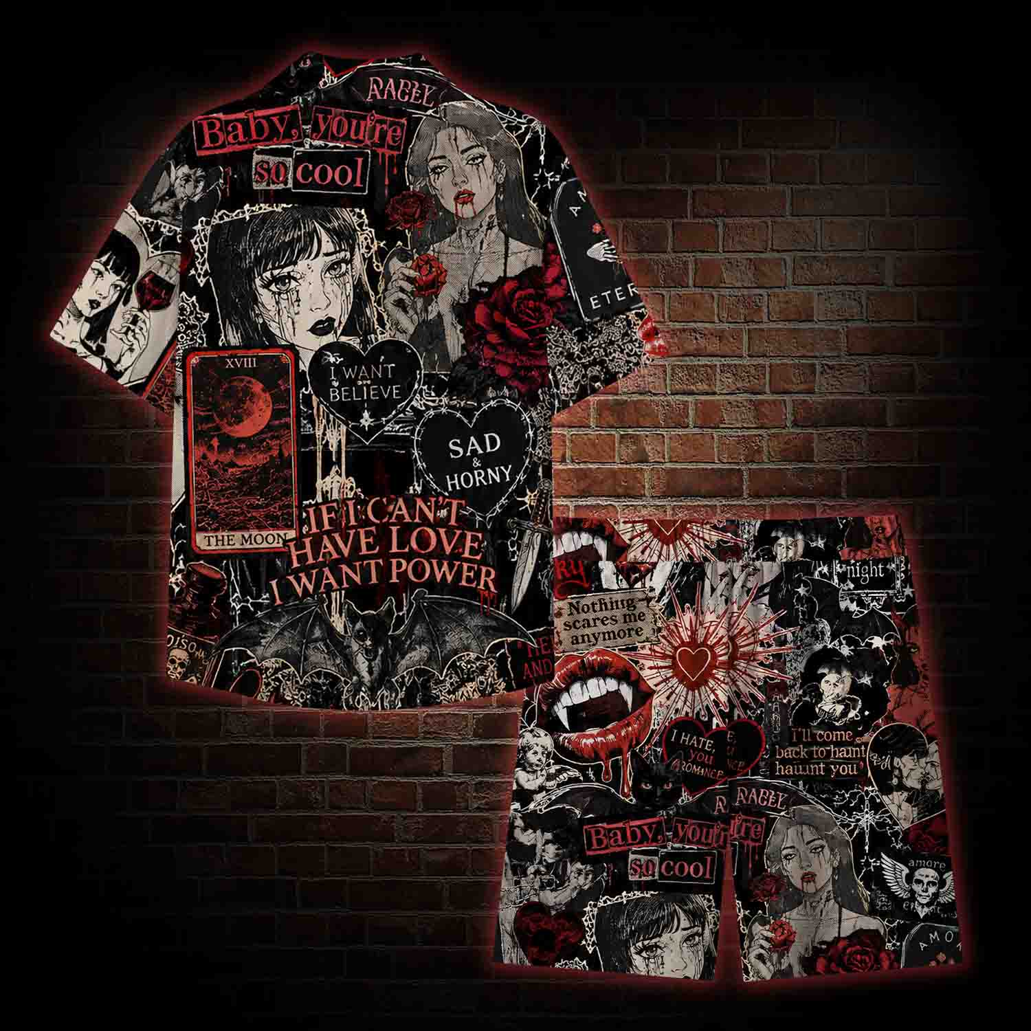  Vintage Stay Spooky Lightweight Hawaiian Shirt