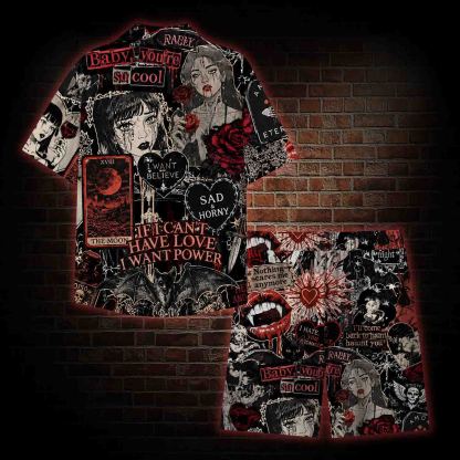  Vintage Stay Spooky Lightweight Hawaiian Shirt