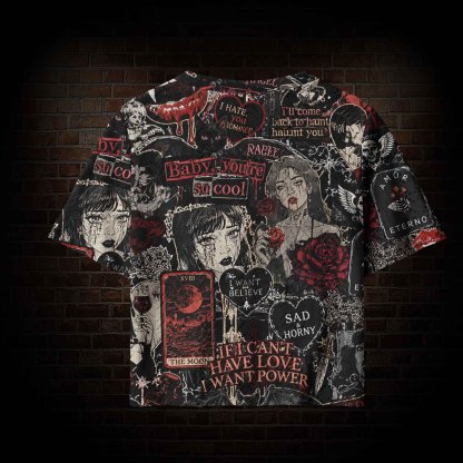  Vintage Stay Spooky Pointelle Cardigan