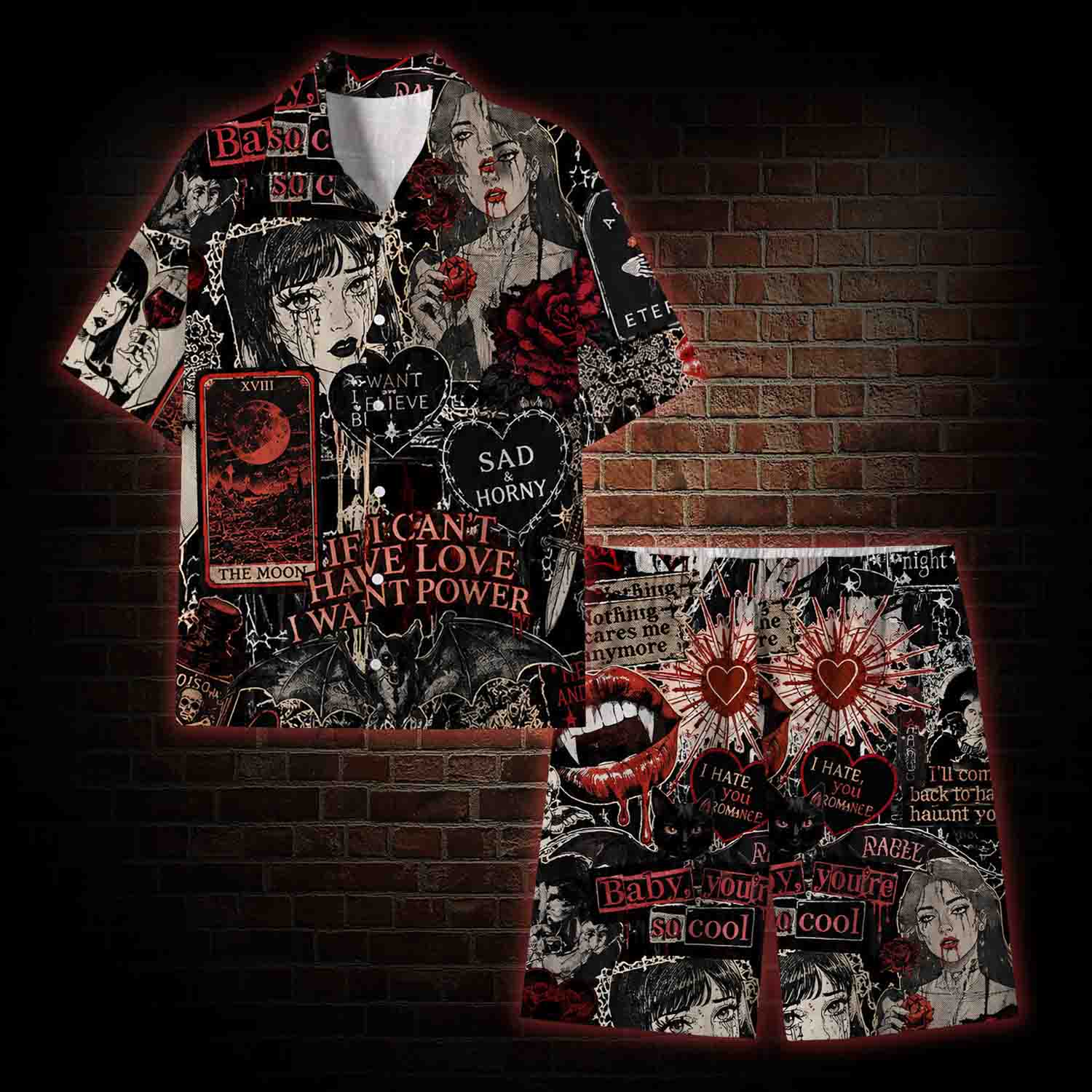  Vintage Stay Spooky Lightweight Hawaiian Shirt