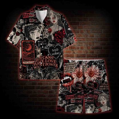  Vintage Stay Spooky Lightweight Hawaiian Shirt