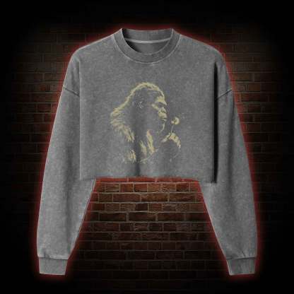 Bigfoot Dandelion Washed Cropped Sweatshirts