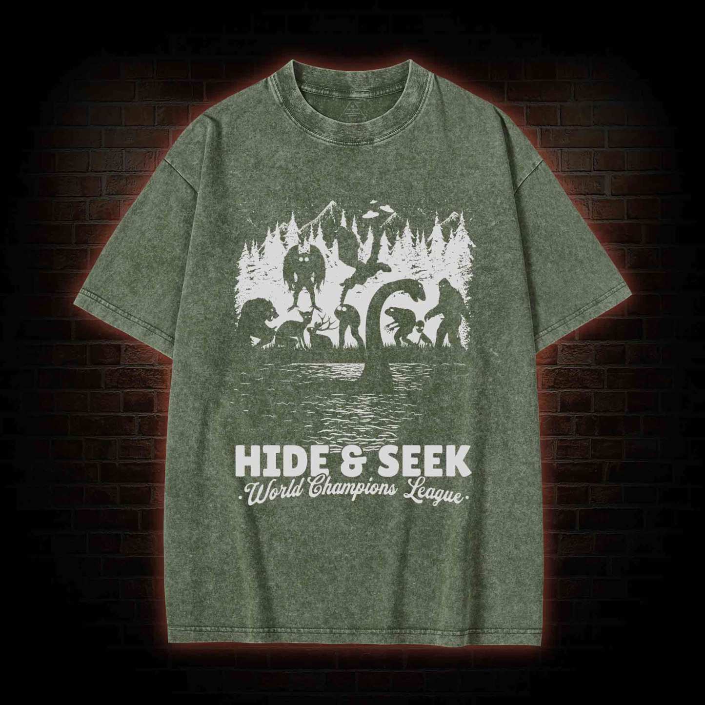  Hide & Seek World Champion League Washed T-shirt