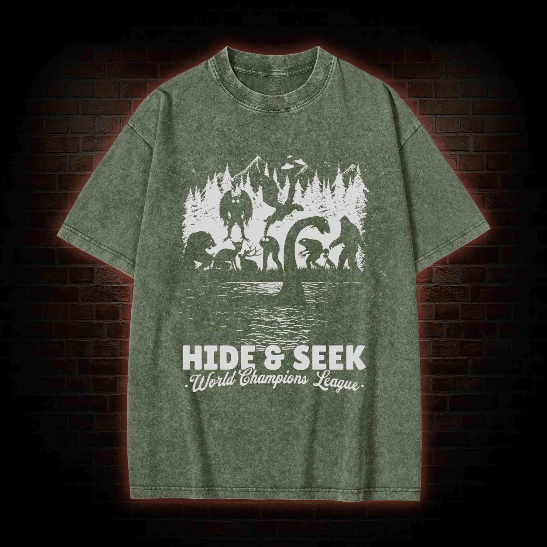  Hide & Seek World Champion League Washed T-shirt