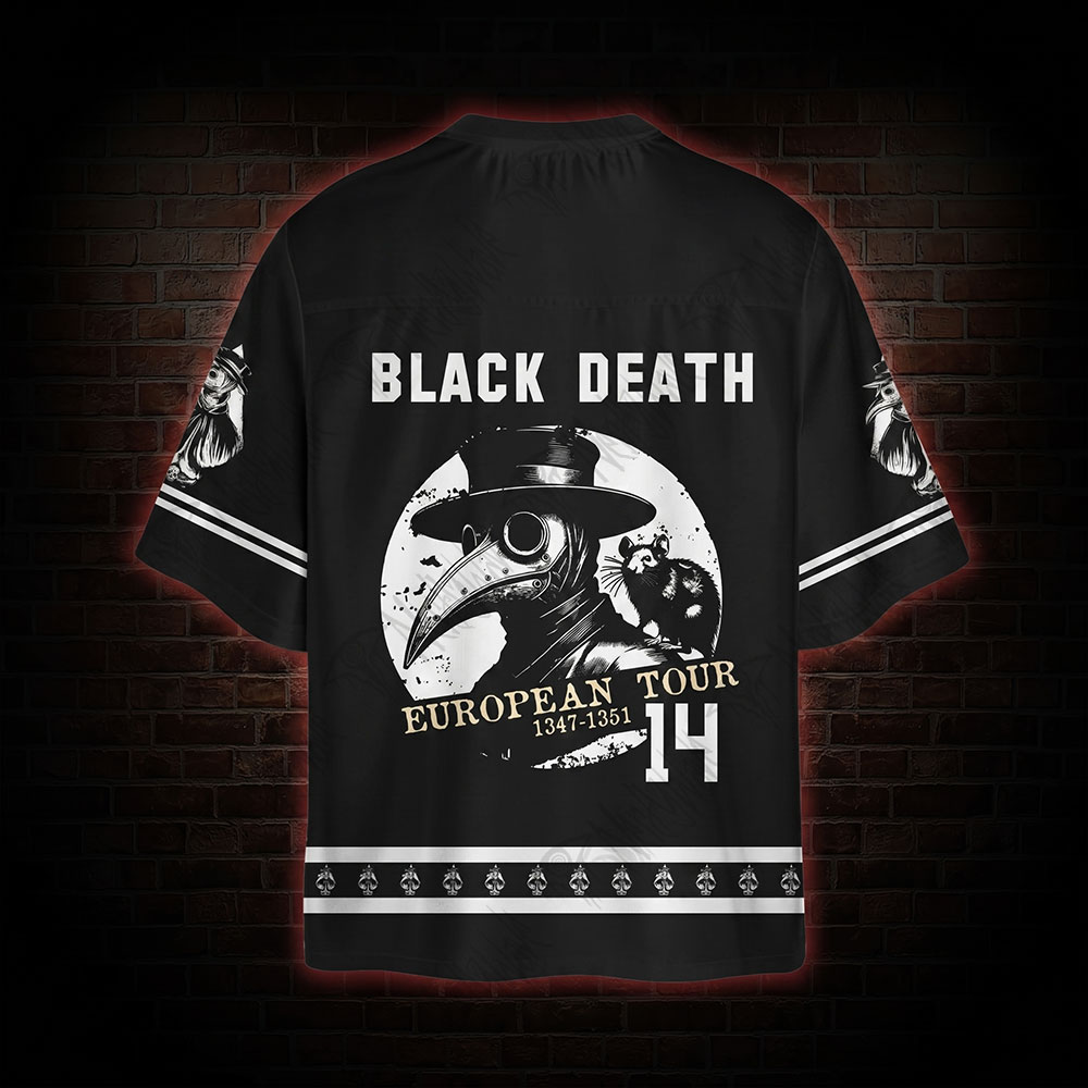 Vintage Black Death European Tour Oversized Jersey