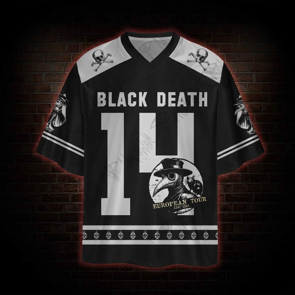 Vintage Black Death European Tour Oversized Jersey