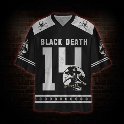 Vintage Black Death European Tour Oversized Jersey
