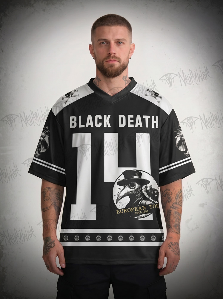 Vintage Black Death European Tour Oversized Jersey