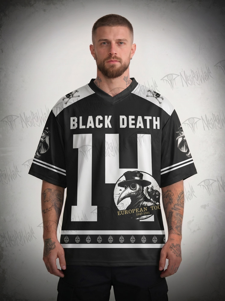 Vintage Black Death European Tour Oversized Jersey