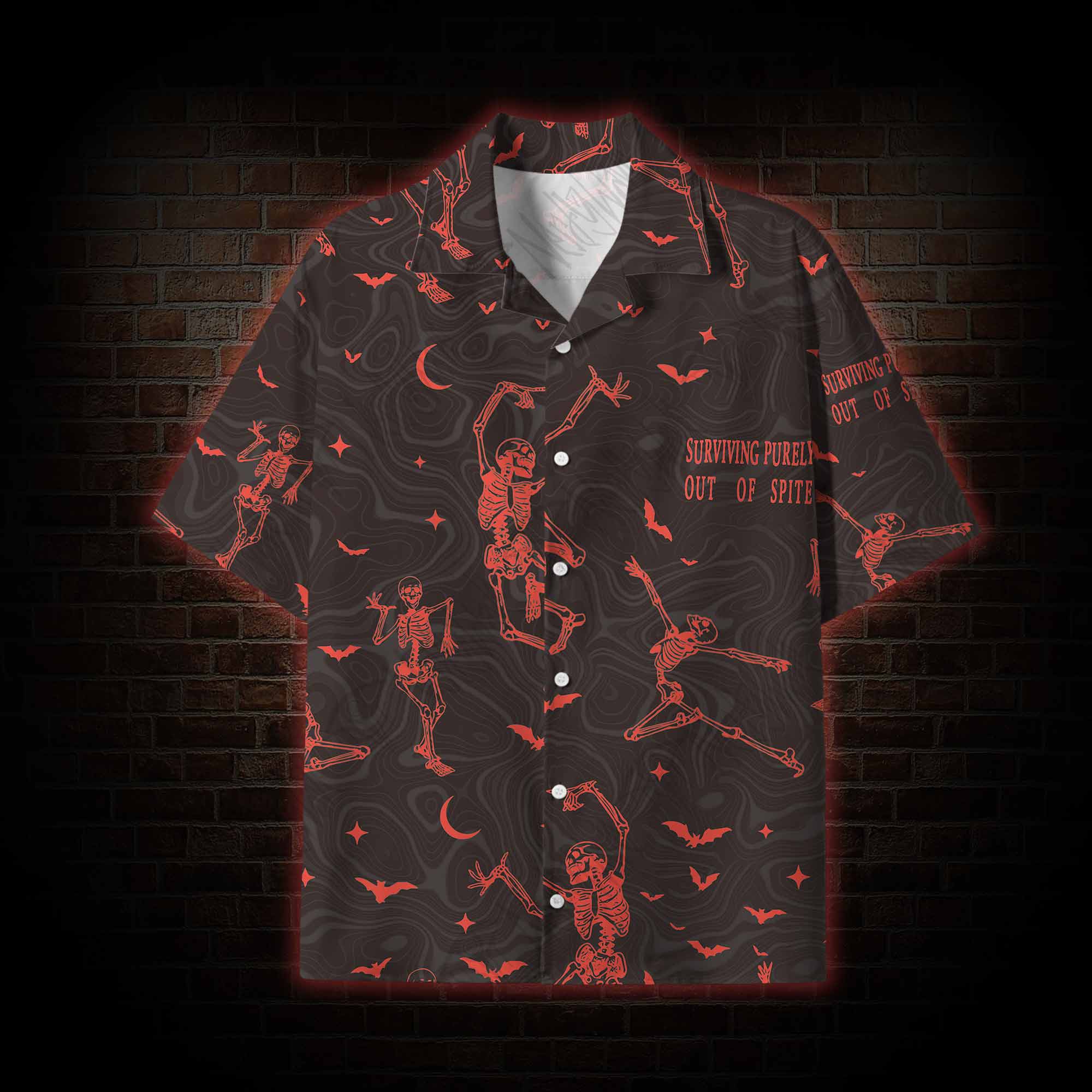Surviving Purely Out of Spite Lightweight Hawaiian Shirt