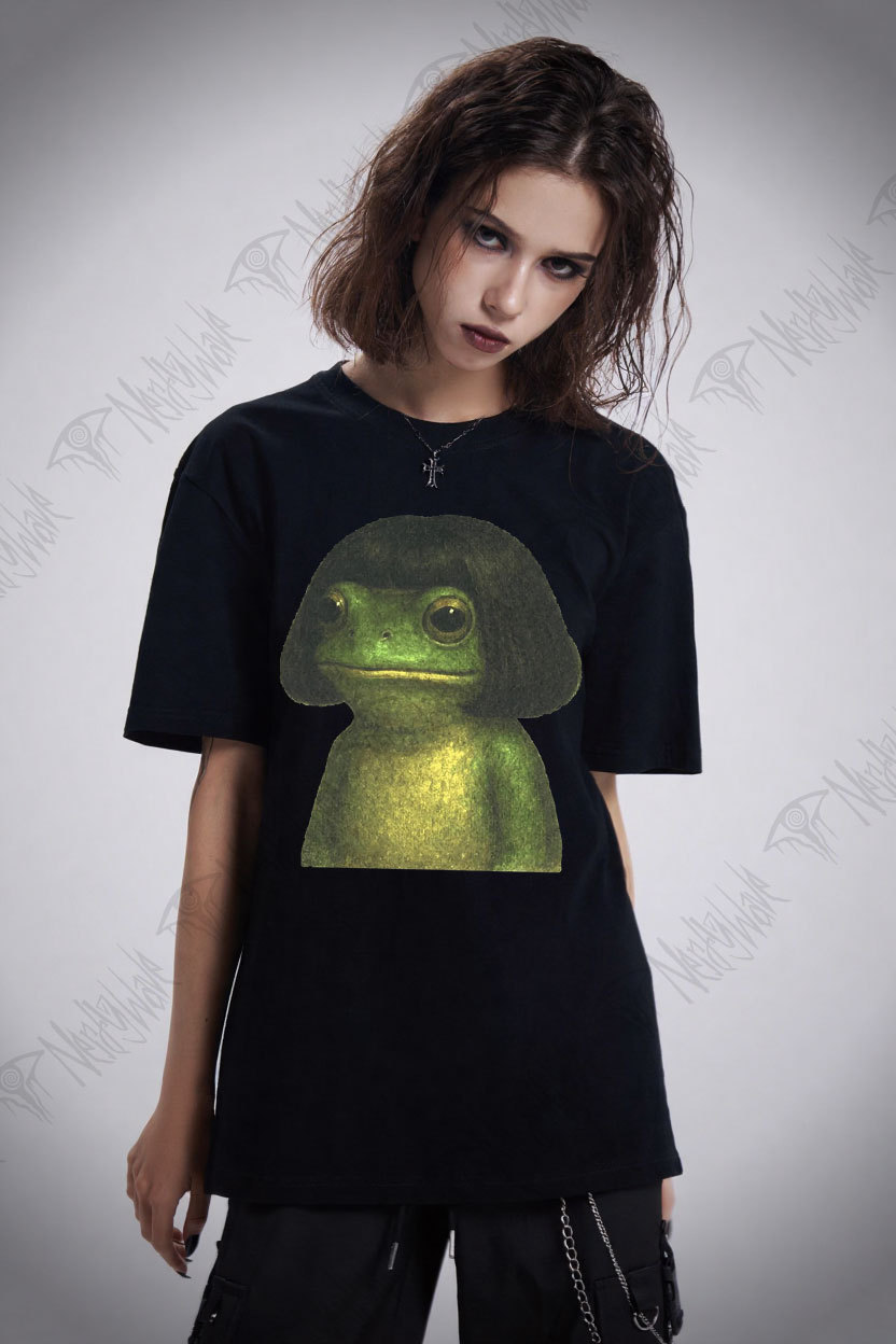 Frog With Bob Haircut T-shirt