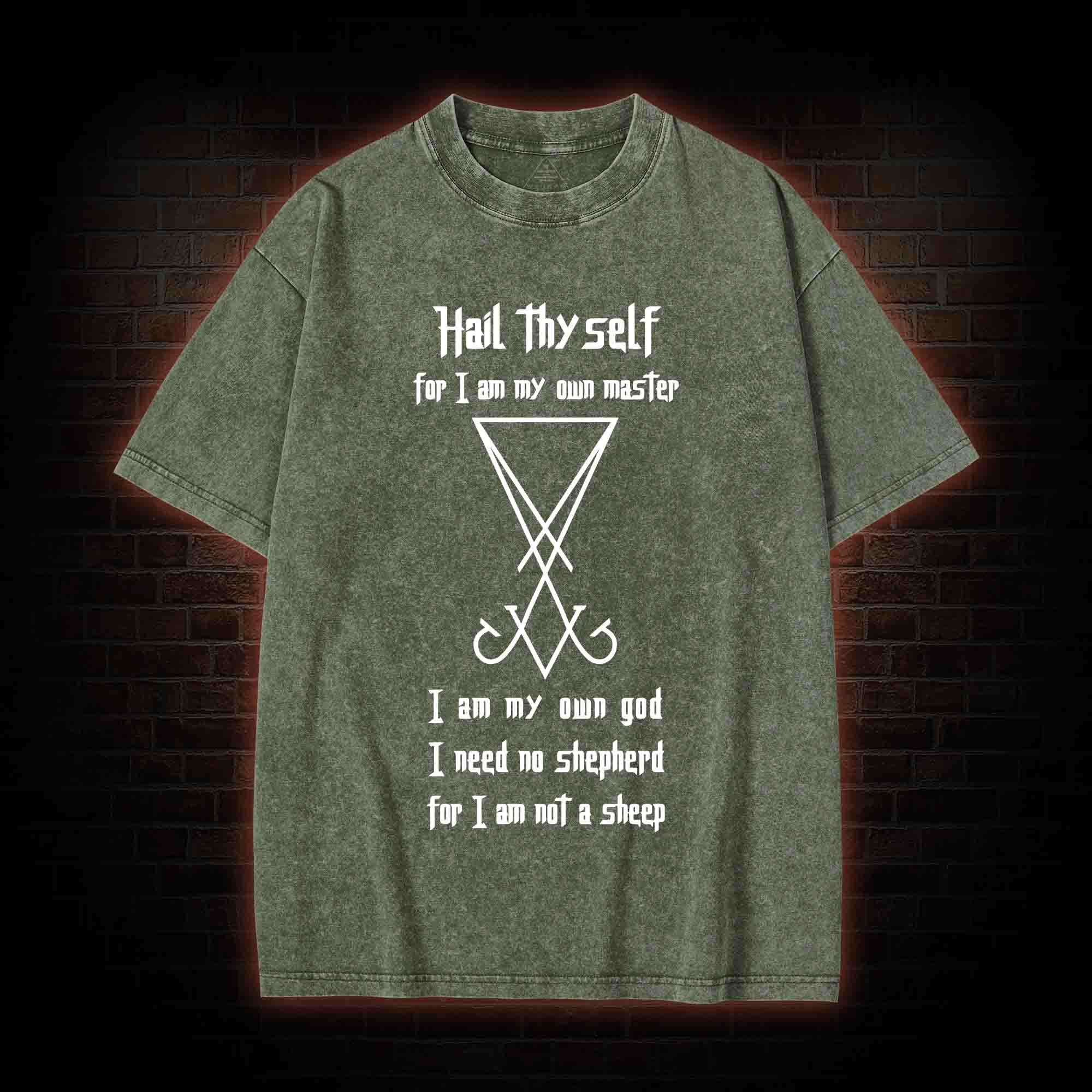 Sigil of Lucifer Washed T-shirt