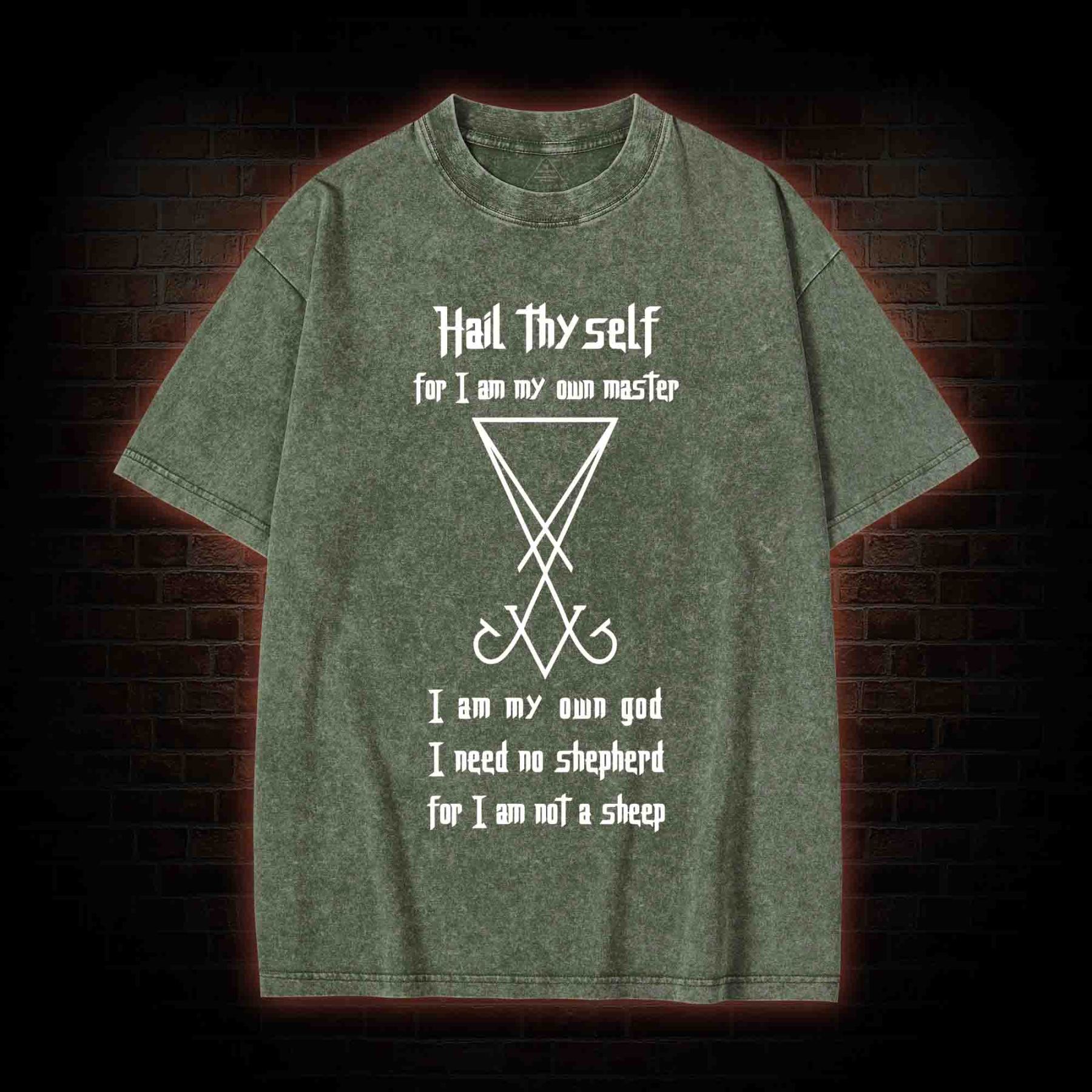 Sigil of Lucifer Washed T-shirt